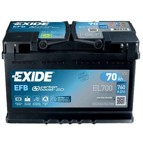 EXIDE Start-Stop EFB (EL700) - 70Ah